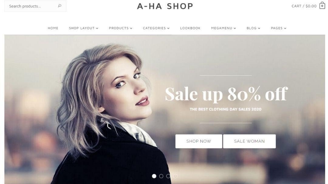 AhaShop - Clothing & Fashion WordPress Theme