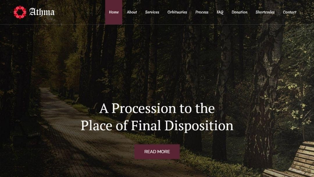 Athma - Funeral WordPress Theme