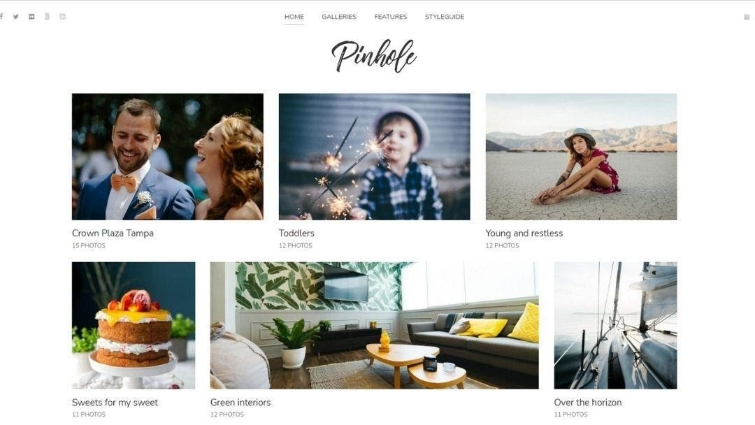 Pinhole - Photography Portfolio & Gallery Theme for WordPress