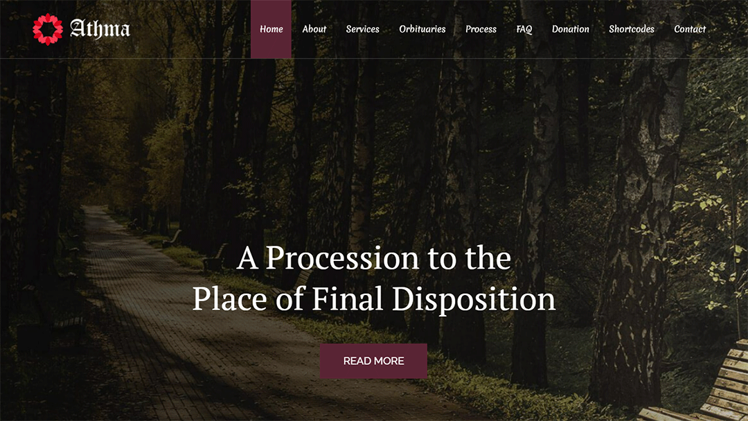 Athma - Best Funeral WordPress Theme