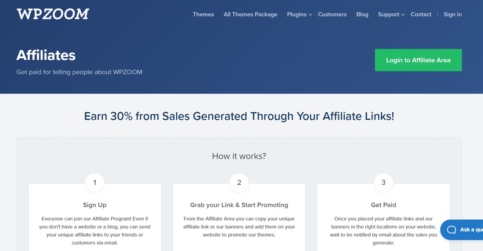 WPZOOM on Affiliate Program