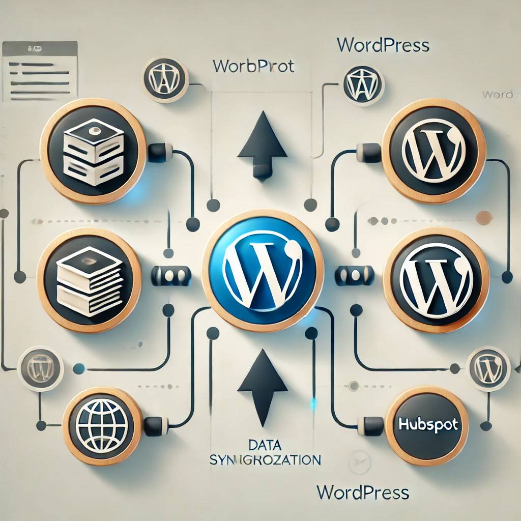 HubSpot and WordPress integration process with data synchronization