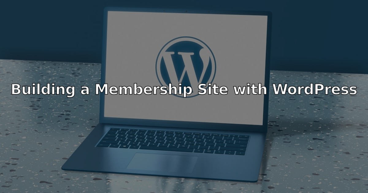 Professional view of a WordPress membership site dashboard with monetization options visible.