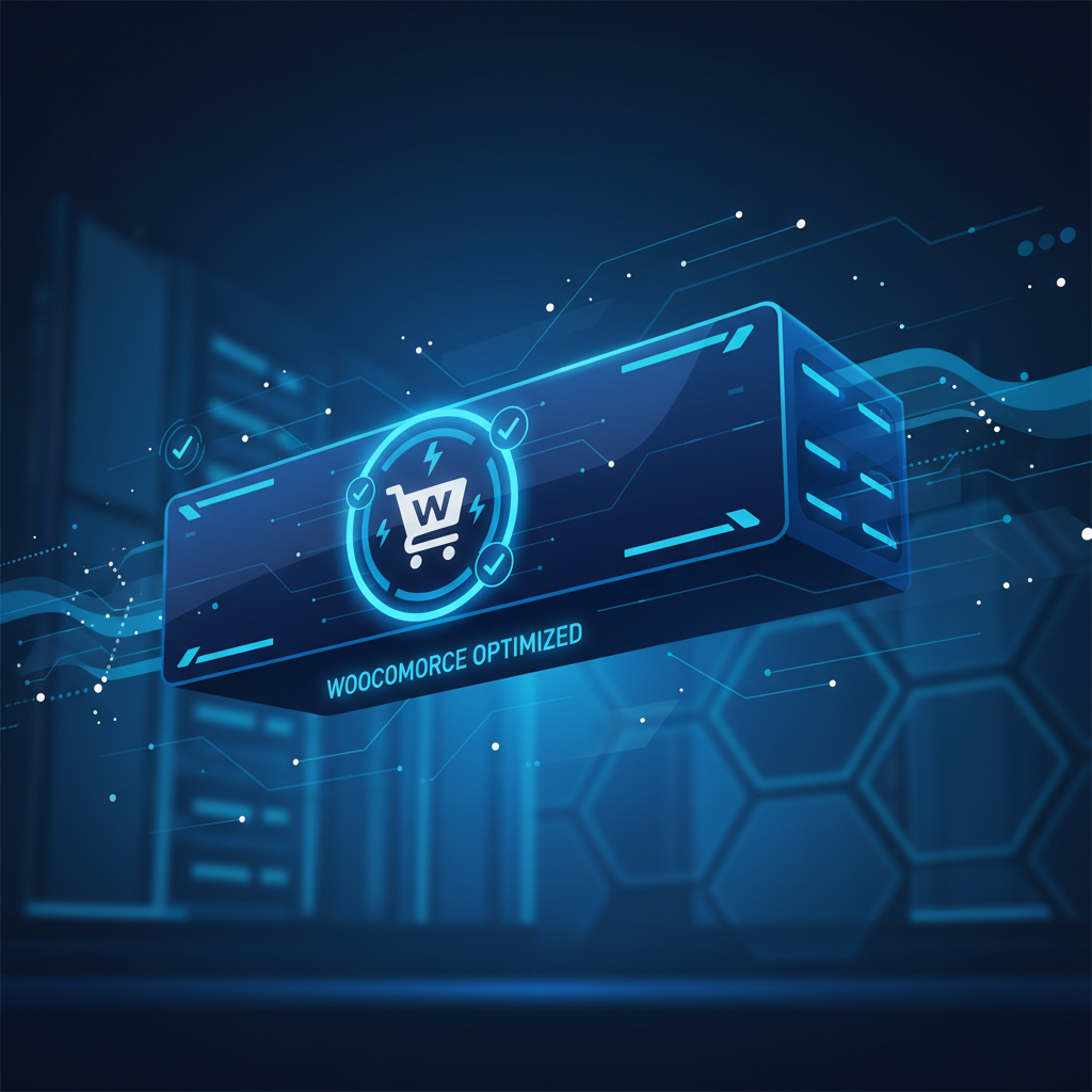 Illustration of high-performance hosting for WooCommerce