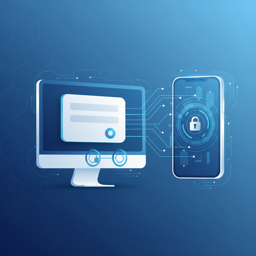 Illustration of two-factor authentication for a WordPress login page